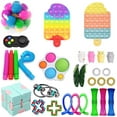 thumbnail image 1 of Ensemble de Jouets Fidget, 30 Pcs Jouet Pop it Fidget Jouet Sensoriel Ensemble de Jouets Fidget Push Pop Bubble Jouet Fidget, 1 of 7