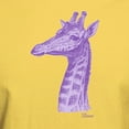 thumbnail image 3 of CafePress - Purple Giraffe T Shirt - Men's Classic Graphic T-Shirt, 3 of 4
