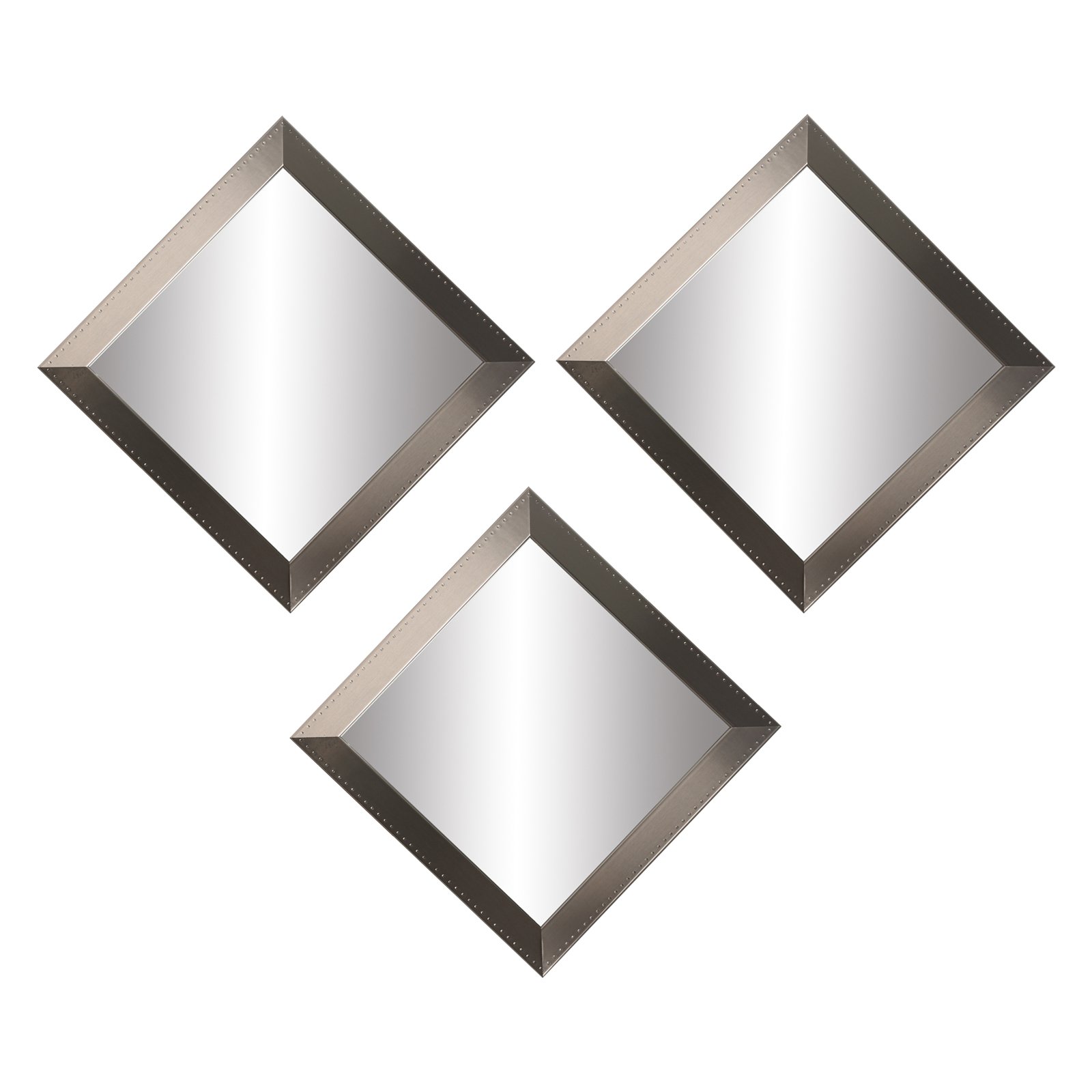 BrandtWorks 3Piece Square Mirror Set