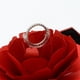 thumbnail image 4 of Guardurnaity Caja de anillo Rosa rombo flor cajas de joyería ligeras soporte a prueba de polvo accesorio joyería compromiso señoras DIY Ropa, zapatos y accesorios Miscelánea Rosado, 4 of 6