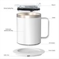 thumbnail image 2 of Self Heating Coffee Mug for Desk,Heated Cup with 10Hrs Auto Shut Off, USB Powered Mug Warmer Set, 2 of 7