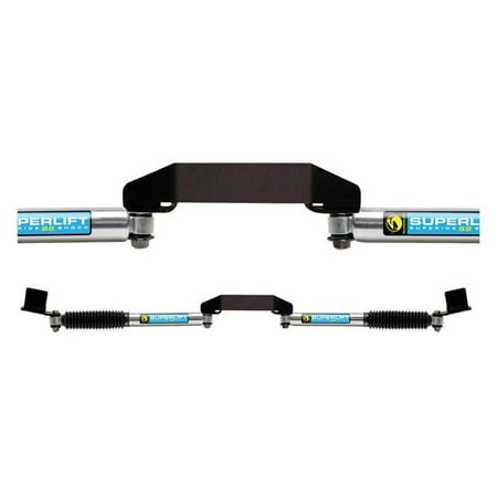 Steering Stabilizer Shock Kit Superlift 92730 Superide SS Dual Steering Stabilizer Complete Kit for 2005-2010 Ford F250 Super Duty ()