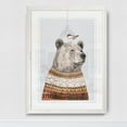 thumbnail image 2 of Wexford Home Fair Isle Bear I-Framed Print - White - 16X22, 2 of 4
