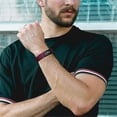 thumbnail image 3 of [Paquete de 4] Compatible con Fitbit Inspire 2, pulsera de silicona suave para hombre y mujer, color ciruela/verde/azul grisáceo/fucsia grande, 3 of 5