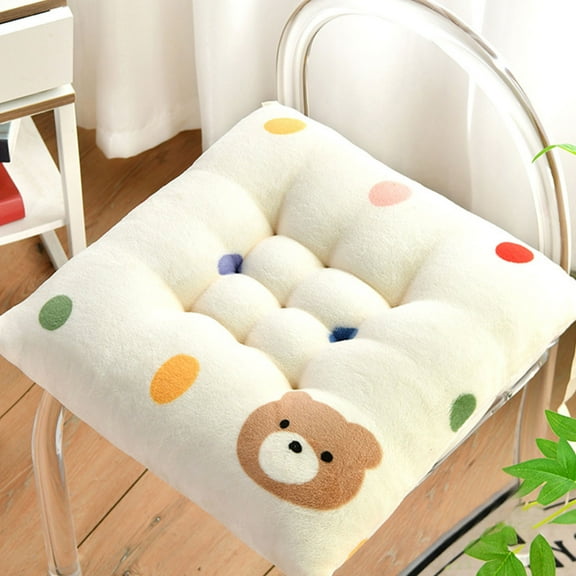 maho Seat Cushion Winter Plush Chair Cushion Buttocks Cushion Car Use Office Seat Cushion Plush Seat Cushion Buttocks Cushion Thickened And Soft
