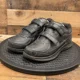 thumbnail image 1 of NEW BALANCE 576 HOOK AND LOOP MENS ATHLETIC SHOES BLACK LEATHER LOW SIZE 9.5EEEE, 1 of 5