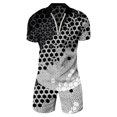 thumbnail image 1 of PEASKJP Mens 2 Piece Outfits Crew Neck Short Sleeve Solid Tops Shorts Sets,Dark Gray S, 1 of 4
