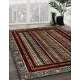 thumbnail image 2 of Ahgly Company Indoor Rectangle Abstract Dark Almond Brown Abstract Area Rugs, 6' x 9', 2 of 6