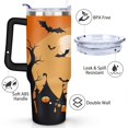 thumbnail image 3 of 40 OZ Happy Halloween Tumbler with Handle Vacuum Insulated Travel Mug Gift for Travel Commuting, 3 of 7