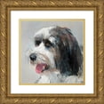 thumbnail image 1 of Fagan, Edie 20x20 Gold Ornate Wood Framed with Double Matting Museum Art Print Titled - Harlan Tibetan Terrier, 1 of 4