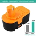 thumbnail image 3 of 2 Pack P100 Replacement for 18V Ryobi Battery Compatible with Ryobi 18V Battery Replace for P101 ABP1803 BPP1820 1322401 1400672 130224007 Battery Cordless Power Tools, 3 of 9