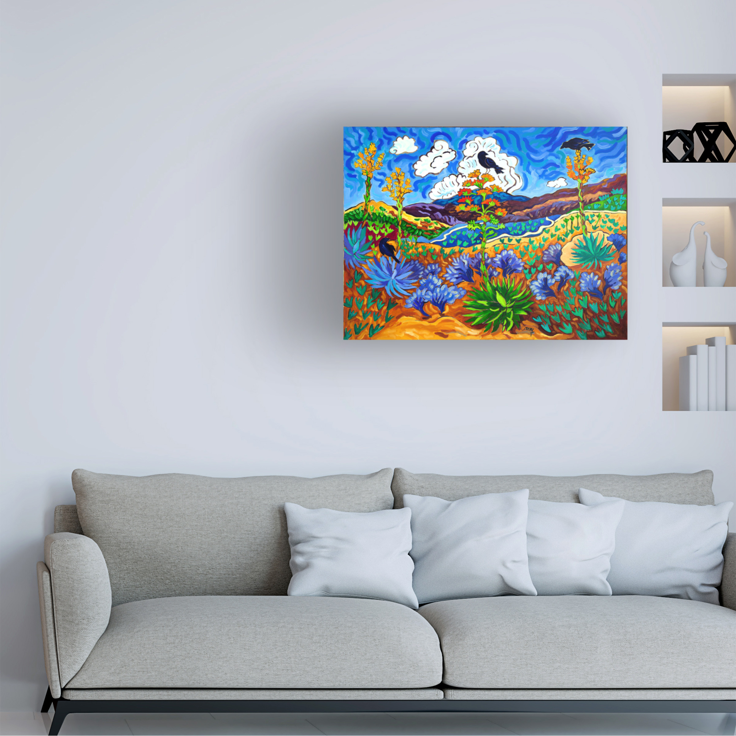 Cathy Carey 'Canyon Consultation' Canvas Art