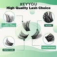 thumbnail image 3 of Extensión de pestañas Lash Clusters KEYYOU Y01 D Curl 8-18MIX, 96 unidades, 3 of 7