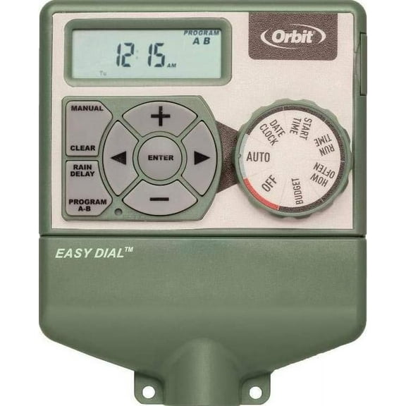 Orbit 4-Station Indoor Sprinkler Timer Digital Irrigation Controller - Battery Back-up
