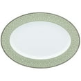 thumbnail image 2 of Noritake  Infinity Oval Platter, 16" Green Platinum, 2 of 5