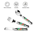 thumbnail image 3 of Easygdp I Love My Autism 3-Piece Flatware Set Kids Silverware, Stainless Steel Toddler Kids Utensils Safe for Preschooler Children, 3 of 8
