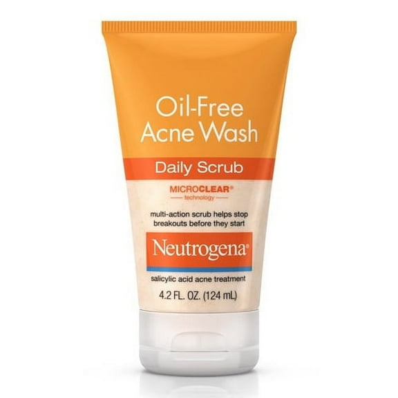 Neutrogena Oil-Free Acne Wash Daily Scrub - 4.2 Oz, 6 Pack