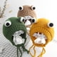 thumbnail image 2 of Gorro de bebé femenino de invierno más gorro de lana de terciopelo para bebé Niño Rana lindo niños de 0 a 1 años niños súper lindos 2 otoño e invierno, 2 of 6