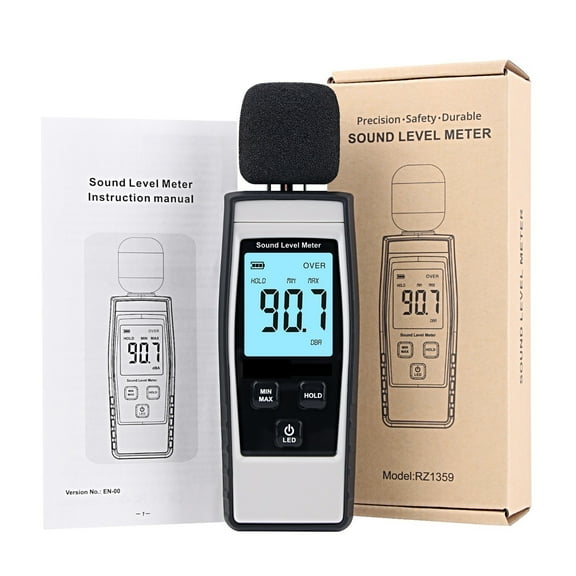Sound Level Meter Digital Handheld DB Meter Sound Monitor Noise Level Meter 30-130dB Decibels Mini Sound Meter ,Accurate Measurement