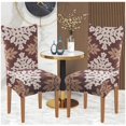 thumbnail image 3 of Printed Dining Chair Slipcovers Washable Softness Elastic Installation Chair Protector Banquet Chair Seat Cover for Hotel and Wedding Ceremony(Colour4,Set of 2), 3 of 7
