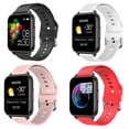 thumbnail image 4 of Cateissary Nuevo T82 Bluetooth 5.0 Reloj de de frecuencia cardíaca Pantalla táctil Reloj inteligente Reloj de presión arterial Reloj de Electrónica Blanco, 4 of 8