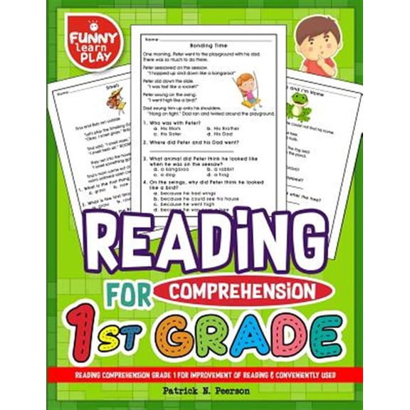 Pre-Owned Reading Comprehension Grade 1 for Improvement of Reading & Conveniently Used: 1st Grade Reading Comprehension Workbooks for 1st Graders to Combine Fun & Education Together Paperback