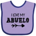 thumbnail image 3 of Inktastic I Love My Abuelo with Arrow Boys or Girls Baby Bib, 3 of 4