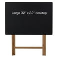 thumbnail image 4 of Eccostyle by CCL Bamboo Frame Folding Space Saving Desk in Black with Matte Finish, 4 of 10