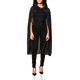 thumbnail image 1 of Rubie's Hooded Cape 3/4 Length Costume, (Black) One Size, Disfraces Para Adulto Hombre, Negro (Black), Talla &Uacute;nica Rubie's NA, 1 of 3