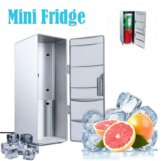 Mini Portable Usb Desktop Mini Refrigerator Beverage Cooler Freezer Fridge Walmart Com Walmart Com