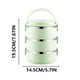 thumbnail image 3 of Caja Bento Fiambrera isotérmica de acero inoxidable, portátil, circular, tipo bento, para comidas en la oficina y la escuela (verde, 1 unidad) Rkxzt, 3 of 9