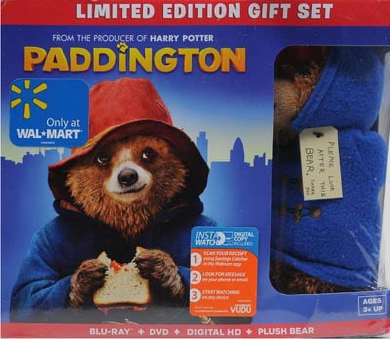 Paddington (Blu-ray + DVD + Plush Bear) (Walmart Exclusive) - image 2 of 4