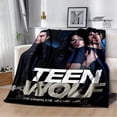 thumbnail image 4 of Manta con estampado de lobo adolescente de película, manta de Picnic cálida, suave y cómoda, manta de viaje para el hogar, forros de cama, regalo de cumpleaños, 4 of 4