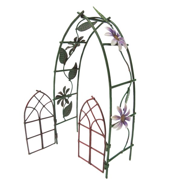 Enchanted Mini Fairy Garden Accessories Decorative Metal Garden Arbor
