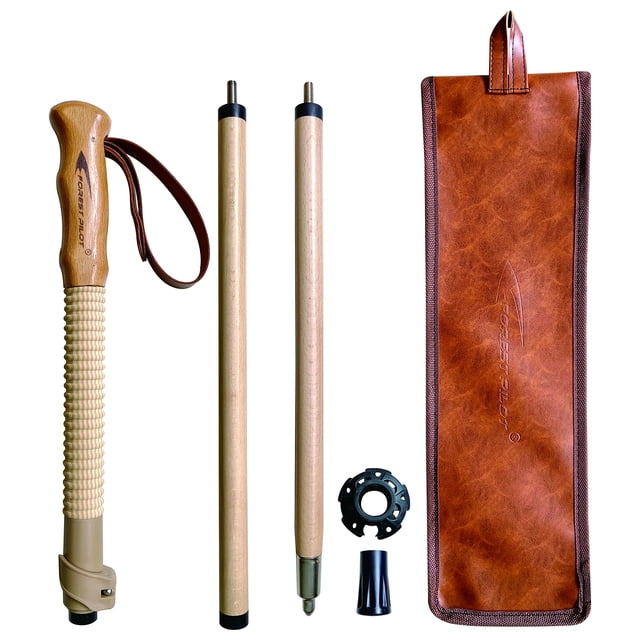 Bastón de trekking FOREST PILOT, de madera de haya, ajustable