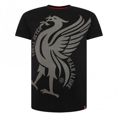 Liverpool FC  - Liverbird Black T-Shirt - adult large (Best Liverpool Fc App)