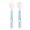 G, variant on quenelle spoon Baby Cutlery Grip Heat-Resistant Twistable Feeding Learning Spoon Fork
