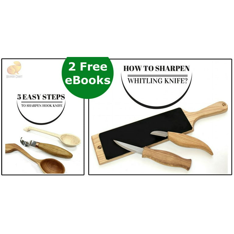 BeaverCraft Deluxe Wood Carving Kit S18X - Wood Carving Knife Set - Spoon Carving Tools Set - Whittling Knives Kit - Woodworking Kit Wood Carving Too