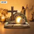 thumbnail image 2 of YingYouFu Empty Tomb Easter Scene and Cross Decoration He Is Risen Tabletop Decor Religious Wooden Signs Jesus Cross Table Centerpieces for Religious Home Mantels Tabletop Christian Gifts, 2 of 9