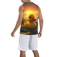 thumbnail image 2 of Pofeuu Cartoon Swimming Yellow Duck Print Basketball Jersey, Shirts for Men Youth Basketball Jersey Crew Neck-Medium, 2 of 6