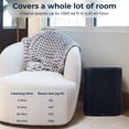 thumbnail image 3 of Windmill Air Purifier Max, Smart True HEPA Air Cleaner for Smoke, Odors, Dust & Mold Spores, Up to 1,950 Sq Ft, Navy, 3 of 8