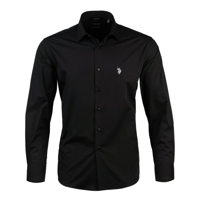 U.S. Polo Assn. Mens Dress Shirt Regular Fit Long Sleeve Button Down - Walmart.com U.S. Polo Assn. Mens Dress Shirt Regular Fit Long Sleeve Button Down - Walmart.com