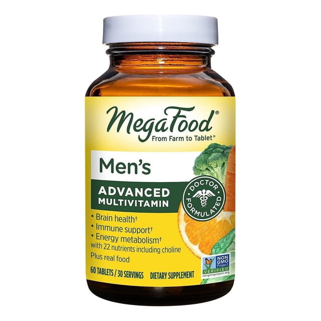 Vitaminas Para Hombres MegaFood Multivitamínico 60 Tabletas