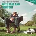 thumbnail image 5 of SunnyFeel Heated Camping Rocking Chair for Adults, Oversized Padded Recliner Folding Camping Chairs Patio Rocker (2 Pack Gray), 5 of 7