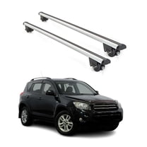 OMAC Roof Rack Cross Bars Lockable for Toyota RAV4 2001-2012 Gray 2 Pcs Anti-Theft for Travel Kayak Canoe Surf Ski Snowboard Camping