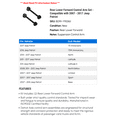 thumbnail image 2 of Rear Lower Forward Control Arm Set - Compatible with 2007 - 2017 Jeep Patriot 2008 2009 2010 2011 2012 2013 2014 2015 2016, 2 of 2