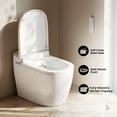 thumbnail image 3 of Avancer One Piece Smart Toilet 1.28 GPF in Glossy White with Heated Bidet, Air Drying, Night Light, Foot Sensor, 3 of 10