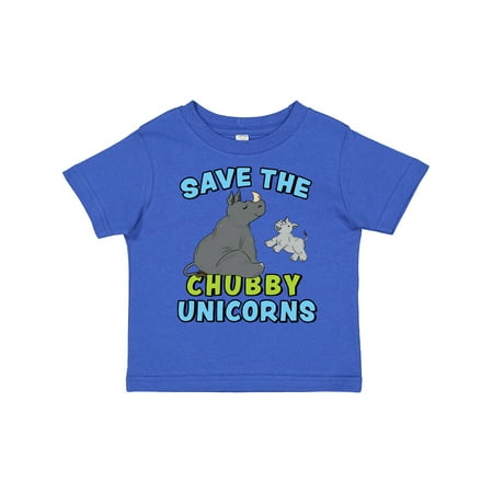 

Inktastic Save the Chubby Unicorns-Cute Rhinos Gift Toddler Boy or Toddler Girl T-Shirt