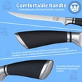 thumbnail image 4 of XYJ Professional Kitchen Knife,8 Inch Razor Sharp Stainless Steel Filleting Knife,Salmon Fish Meat Carving Steak Knife,Deboning Knife with Sheath Case, 4 of 8