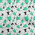 thumbnail image 1 of oneOoneVelvetSeaGreenFabricMedicalVirusSewingFabricByTheYardPrintedDiyClothingSewingSupplies58InchWide, 1 of 4